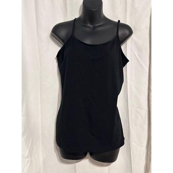 NEW WITHOUT TAGS a.n.a WOMEN SUMMER/Spring black spaghetti strap blouse size XL - Picture 1 of 3